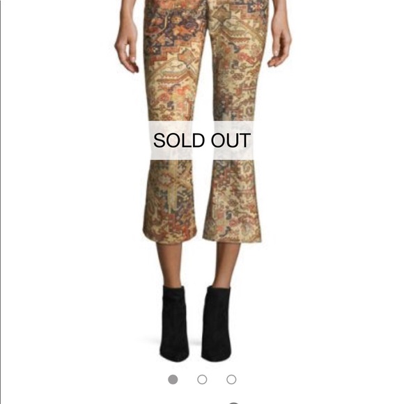 NWT FRAME Printed Flared Boho Pants Neiman Marcus - Picture 6 of 6